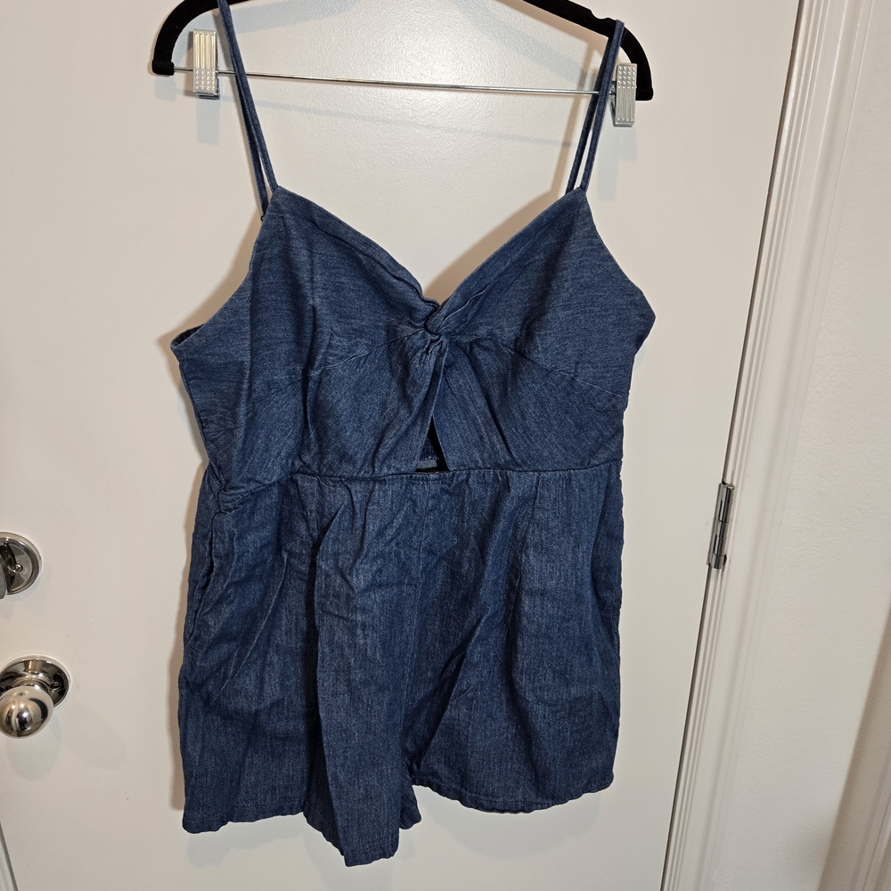 Old Navy Blue Lightweight Denim Romper